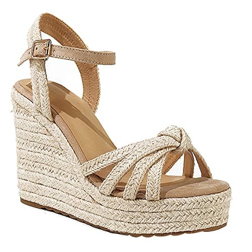 mikarka Sandals for Women 2025: Comfortable Wedge Platform Sandals Women - Braided Espadrilles for Women Ankle Strap Open Toe Wedges Heels Beach Sandals Summer Shoes