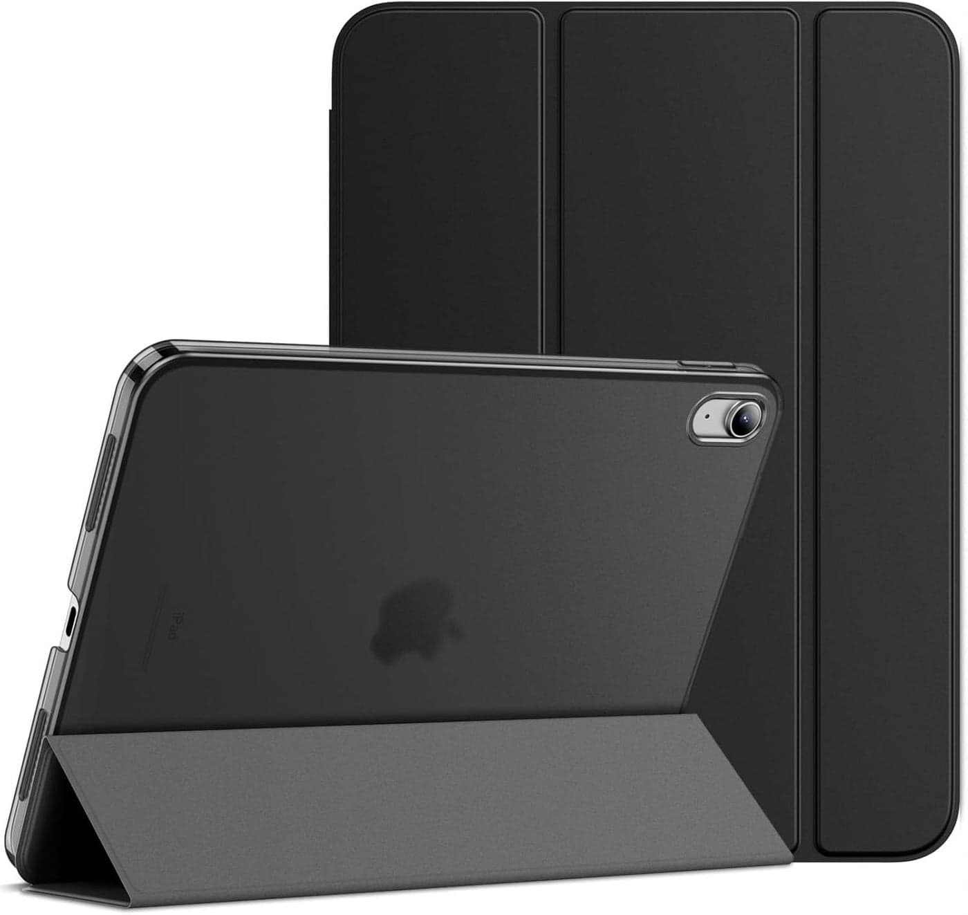 MOCA Case for iPad (A16) 11th Generation 11 Inch 2025 10th Generation 2022 iPad 10.9 Inch Slim Stand Hard Shell Back Protective Smart Cover for 10.9” iPad 10th 2022 Release A2696 A2757 A2777 (Black)
