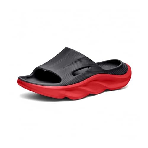AnyuTech Recovery Slides for Men and Women - Orthopedic Sandals with Arch Support & Thick Cushion, Plantar Fasciitis Slippers, Lightweight Non-Slip Slides for Post-Workout Recovery