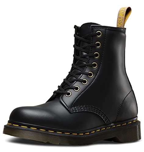 Dr Martens Unisex Vegan 1460 8 Eye Boot Black Felix Rub Off 8 Women7 Men
