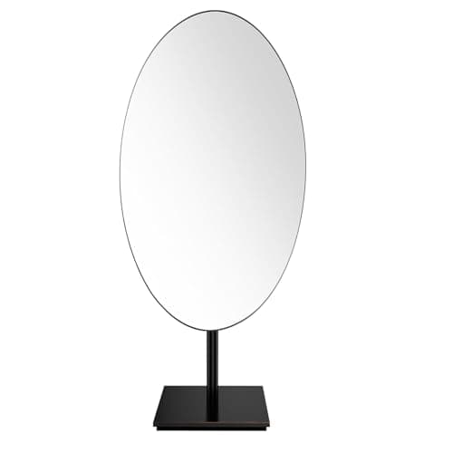 GURUN Large Oval Tabletop Vanity Mirror 7x12 Oil Rubbed Bronze Luxuries Makeup Mirror with Stand for Jeweller's M2017-ORB for Women Mom