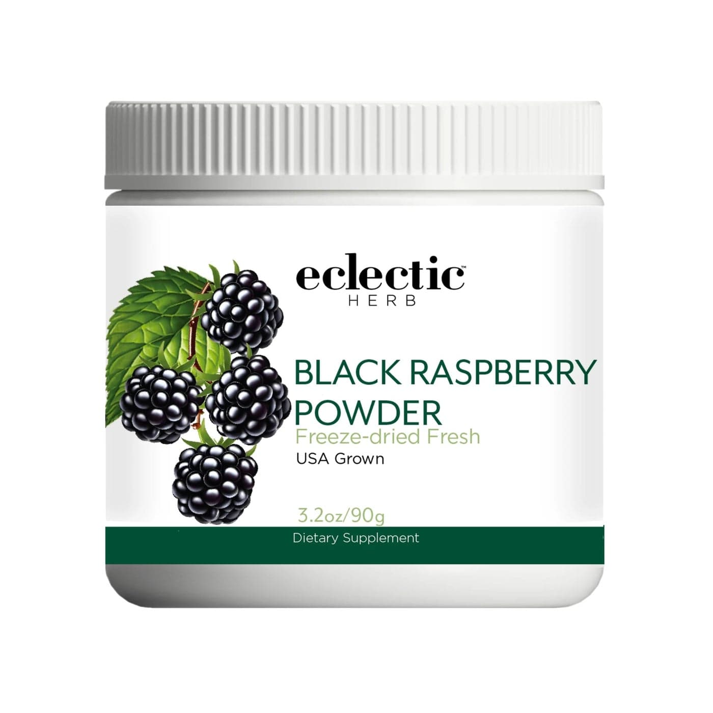Eclectic Herb Black Raspberry Powder Superfood Supplement Nutritional Support Vitamins Minerals Antioxidant Immune Support Natural NonGMO Vegan GlutenFree 32 oz 90 g