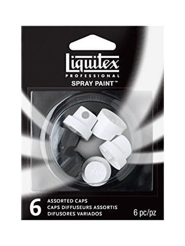 Liquitex Professional Spray Paint Nozzles, Assorted 6-Pack, 6 Count, Black/White