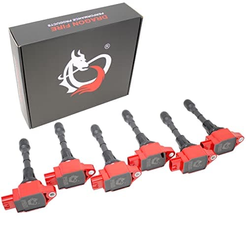 DRAGON FIRE PERFORMANCE 6pc Ignition Coil Power Pack Power Pack Kit Compatible With 07-20 Nissan Infiniti 370z EX37 FX37 G37 M37 Q40 Q50 Q60 Q70 3.7L V6 22448-EY00A UF617 Oem Fit C617-DFx6