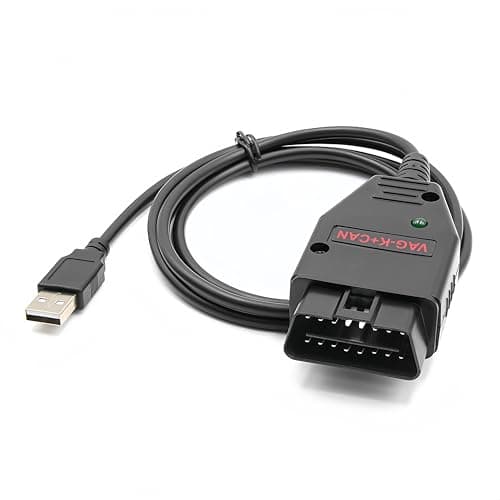 Washinglee V14 Diagnostic Cable for VW Audi Skoda SEAT and Nissan KCAN OBD2 Code Reader Cable Compatible for VAG KCAN Commander 14 DriverAPP Must Be Installed