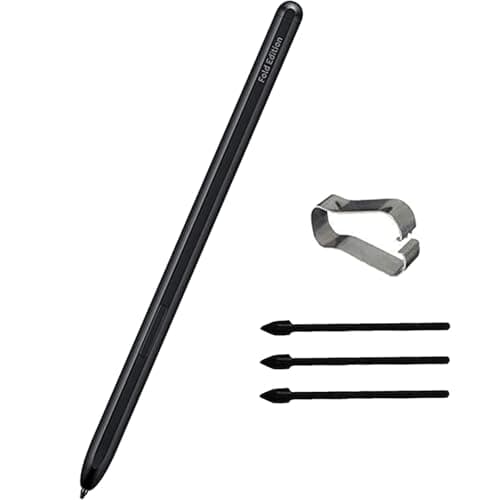 Galaxy Z Fold 4/3/5 S Pen Fold Edition for Samsung Galaxy Z Fold 3/4/5,Galaxy S Pen Replacement for Galaxy Z Fold 4/3/5 S Pen,with Tips/Nibs (Black)