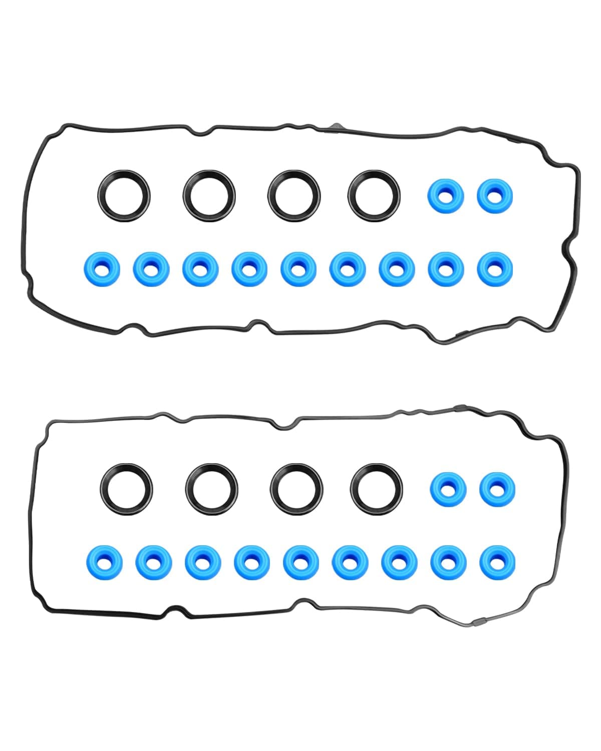 Engine Valve Cover Gasket Set Fit for Ford Edge Flex Fusion Taurus Taurus X Lincoln MKS MKZ MKT MKX Mazda 6 CX-9 Mercury Sable 2007-2015, Gasket Kit Replace VS50767R