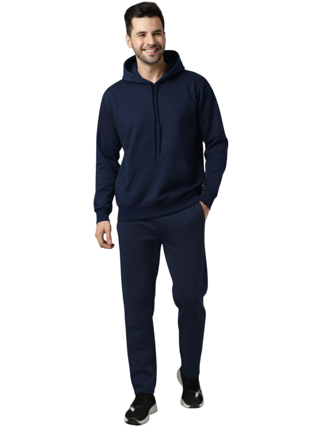 Mack Jonney Solid Track Suit for men | Co-ord Set | Warm Fleece Tracksuit Set | Full Sleeve Hoodie-M4932