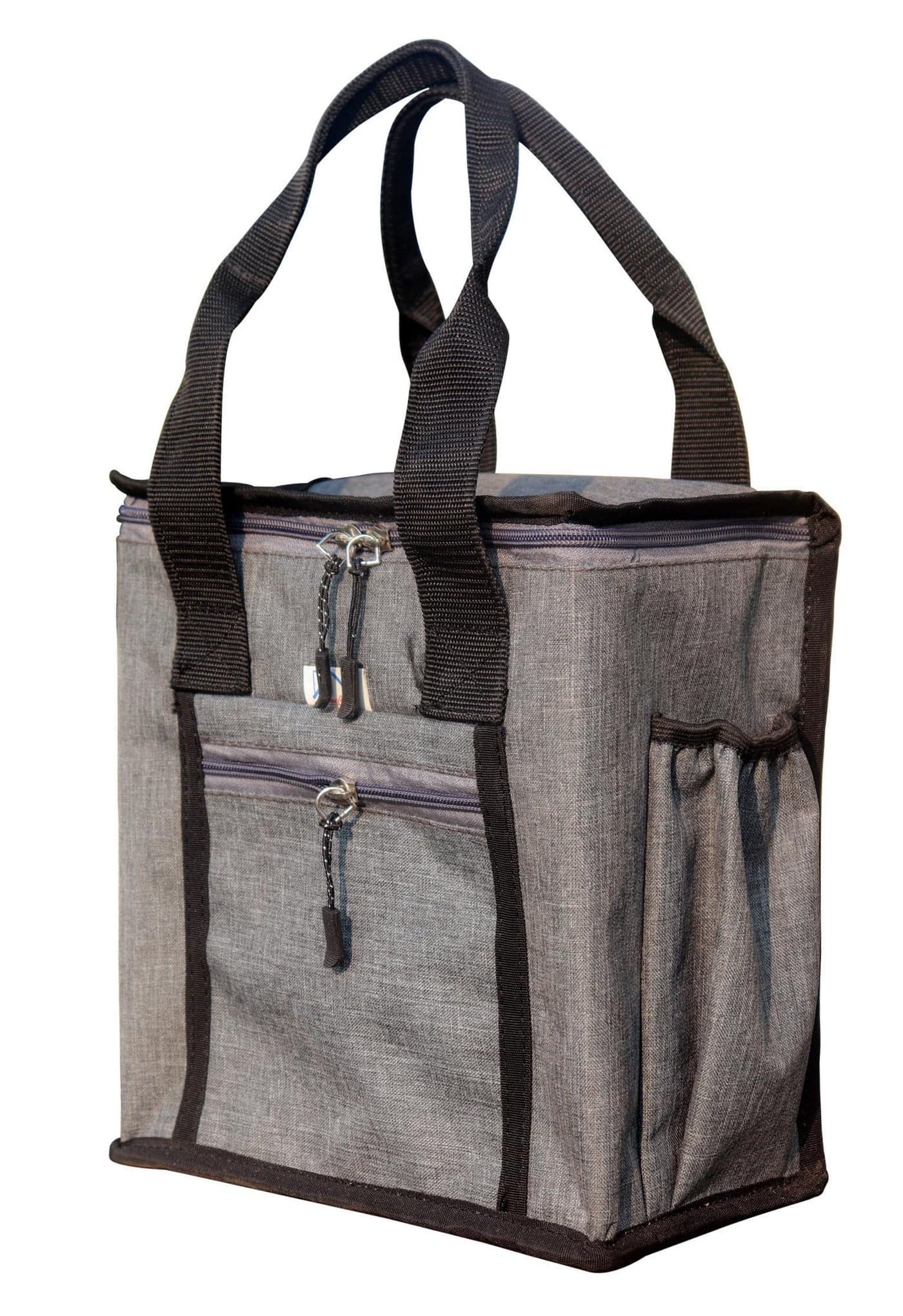 HOMECUTE Thermal Insulated Lunch Bag/Storage Bag/Large Tiffin Bag for Men,Women and Kids,Travel Lunch Pouch Food Storage Bag with Handle,Ideal for Office School College and Picnic (Square Gray)