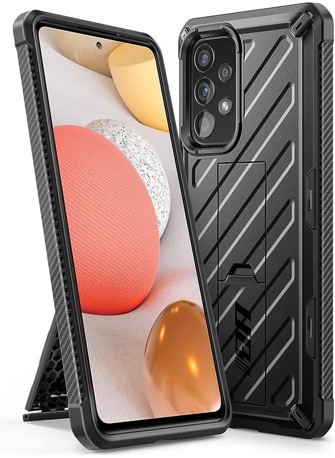 Unicorn Beetle Series Case for Samsung Galaxy A53 5G (2022), Slim Rugged Shockproof Protective Case with Built-in Kickstand (Black)