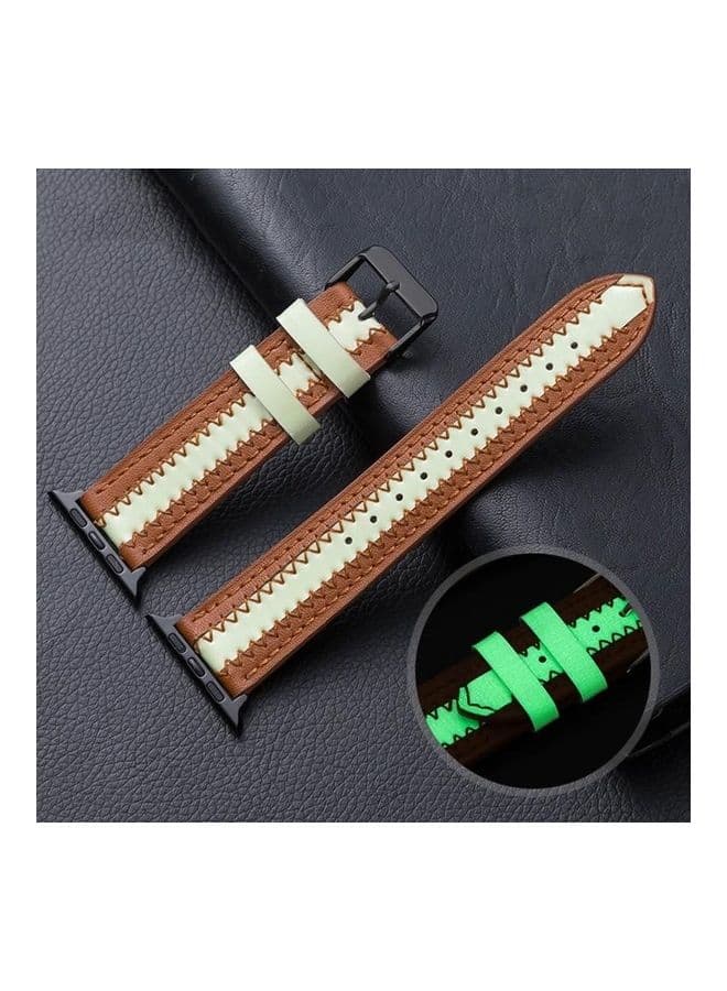 Replacement Strap Watchband For Apple Watch Series 7 45mm/6 SE 5 4 44mm/3 2 1 42mm Brown