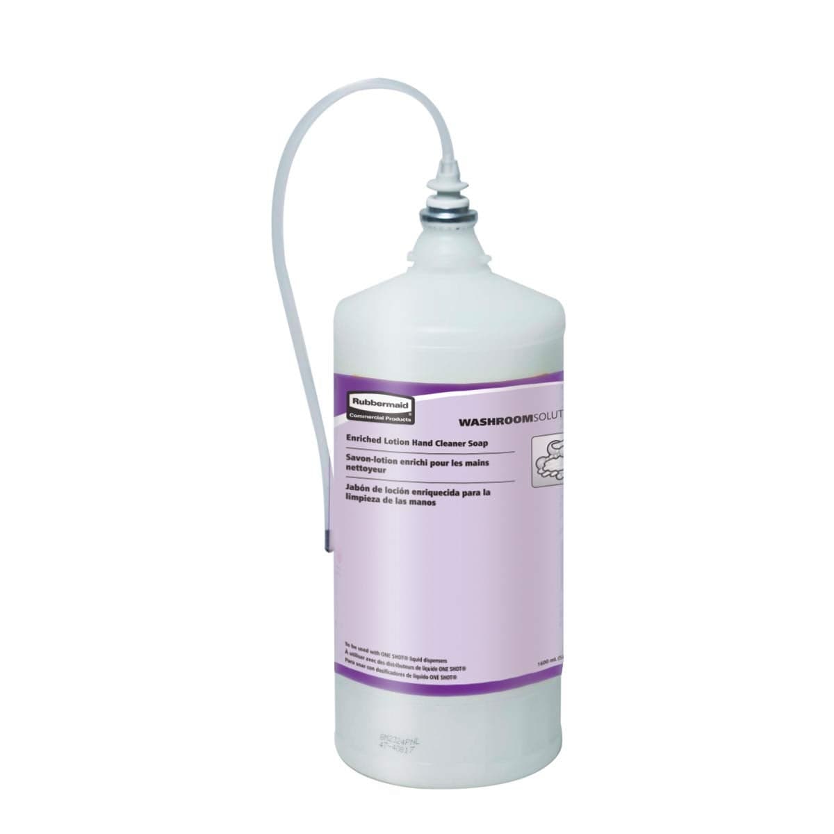 Rubbermaid Commercial Products OneShot Green Seal Certified Lotion Hand Soap Refill 800mL Compatible with RCPs Touchless OneShot Lotion Dispensers for Restrooms in OfficesHotels