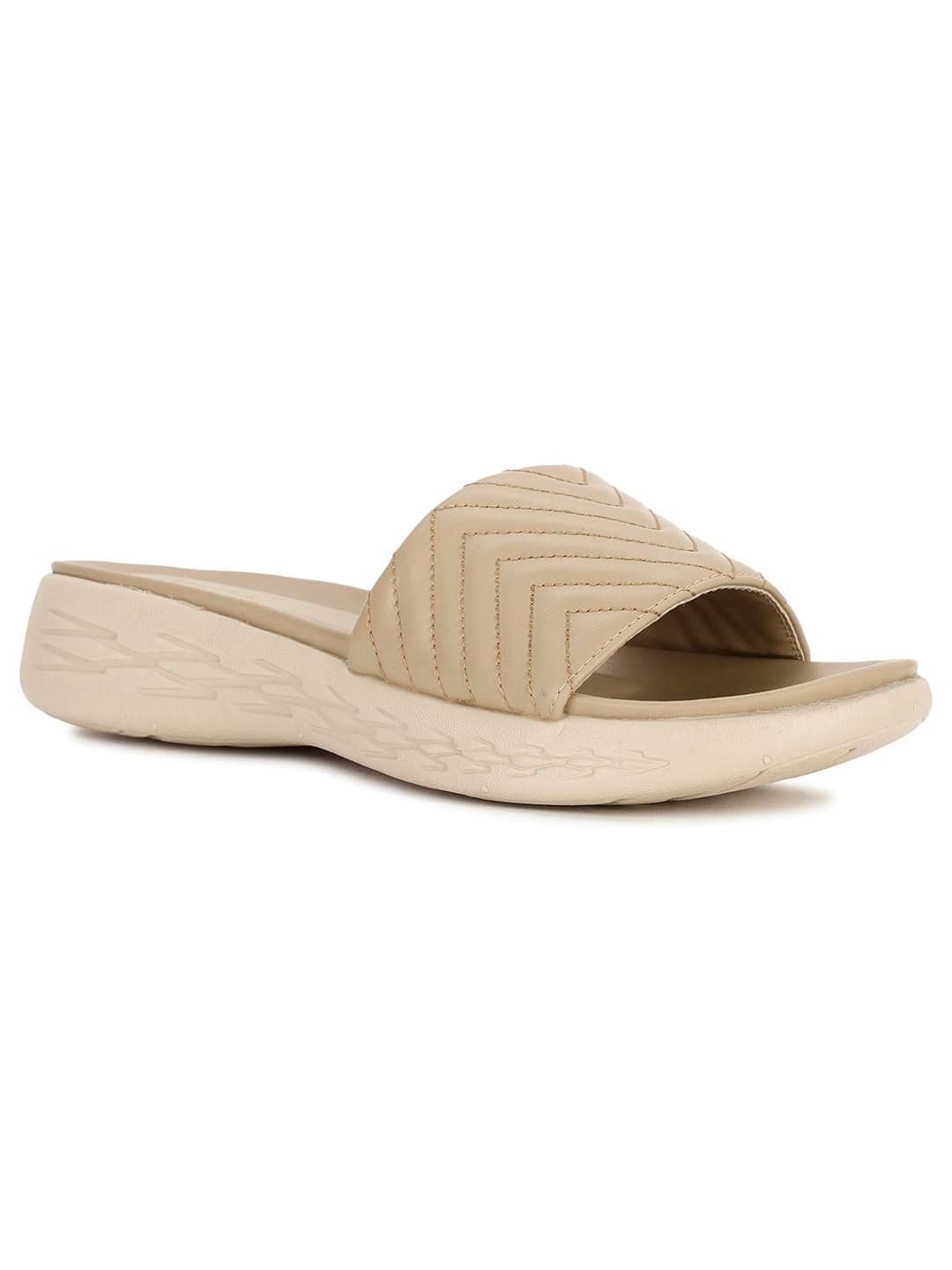 Bata Skyler Mule E 24 Women's Beige Slippers - 7 UK (6718108)