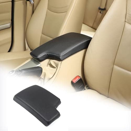TINKI Car Armrest Box Cover for BMW 3 Series E90 E91 E92 E93 20062012 ABS Leather Center Console Cover for 318i 320i 323i 325i 328i 330i 335i Accessory Organizer Protector Black