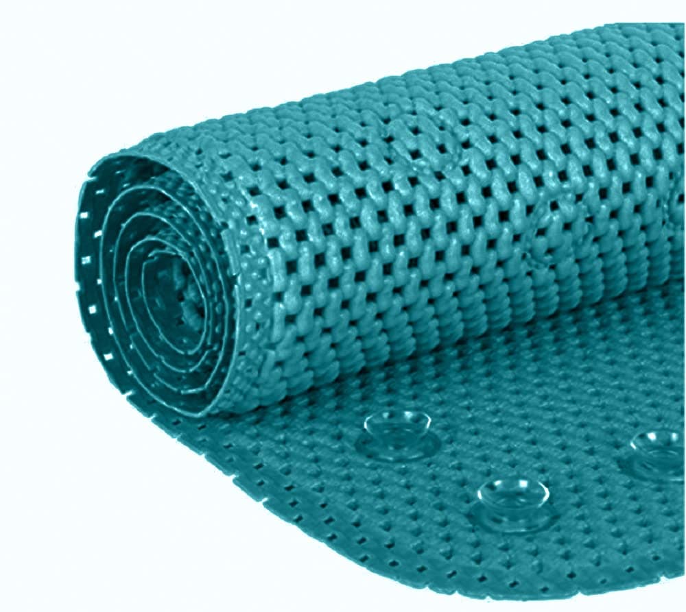 Bathtub Mat Non Slip Bath Mat for Tub Non Slip Tub Mat Extra Large 36 x 17 in Bathtub Mat with Suction Cups Drain Holes Soft Foam Machine Washable Sea Blue