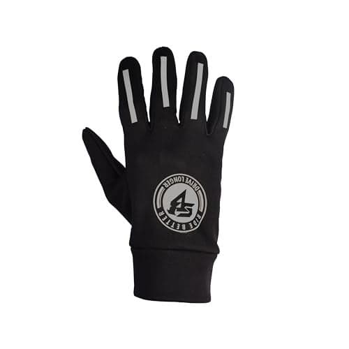 Steelbird Twisted Dirt Full Finger Bike Riding Gloves with Touch Screen Sensitivity at Thumb and Index Finger, Protective Off-Road Motorbike Racing (L, Black Grey)