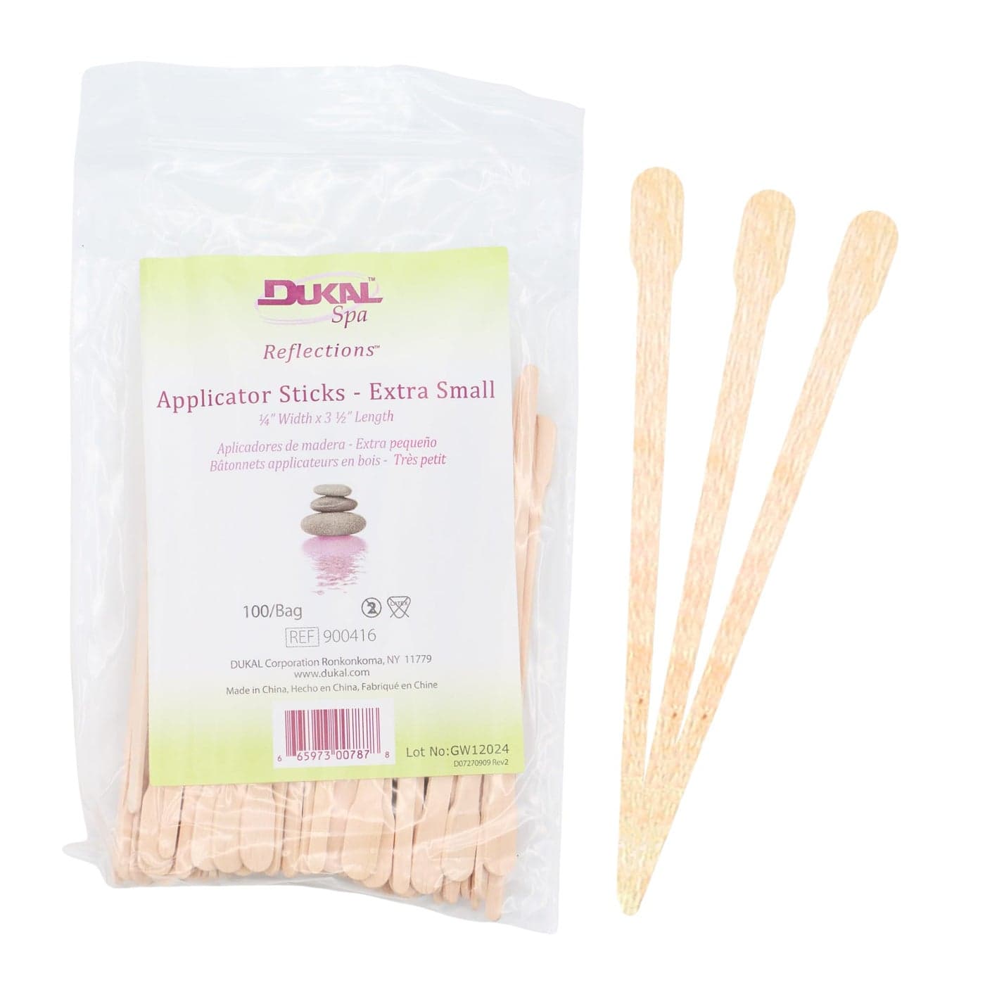 Dukal Reflections Wax Body Treatment Applicators Beige 1 Bag 100 Count 312 x 14