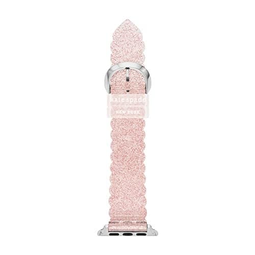 Kate Spade New York Women's Pink Glitter Jelly Band for Apple Watch®, 38/40/41mm (Model: KSS0147)