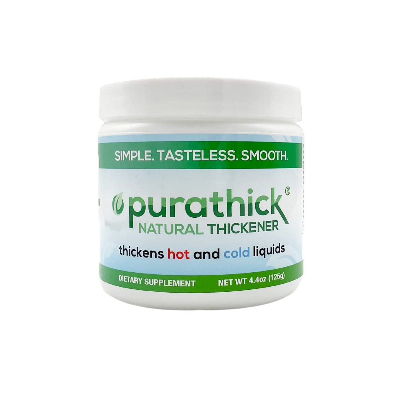Purathick Natural Thickener 44 oz Thickens Hot and Cold Liquids for People with Dysphagia