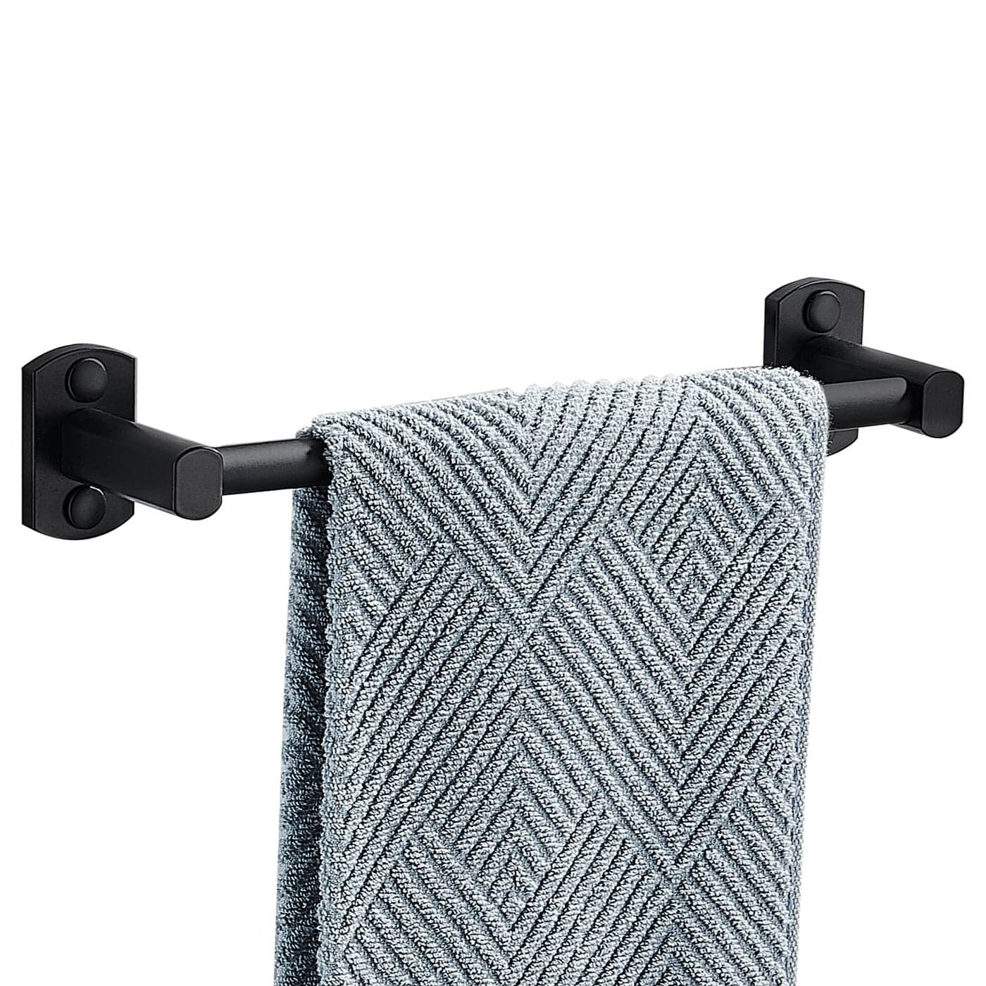 Dancrul Black Towel Bar Hand Towel Rack for Bathroom Wall Mounted Towel Hanger Kitchen Bath Towel Holder Toilet Towel Rod12 Inch