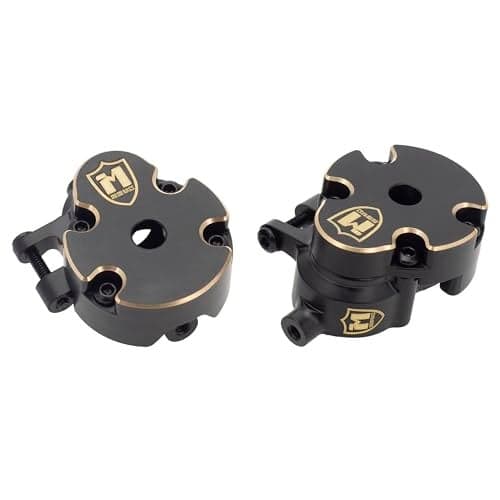MEUS RACING 633g Ascent 18 Brass Steering Knuckles Front Portal Cover for Brushed Redcat Ascent18 Upgrades 118 RC Crawler Parts 2pc