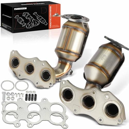 A-Premium Front Left and Right 2-PC Exhaust Manifold Catalytic Converter with Gasket Direct-Fit Compatible with Toyota Camry 2007-2017, Avalon 2005-2018, Venza & Lexus ES350, 3.5L, E.P.A. Compliant