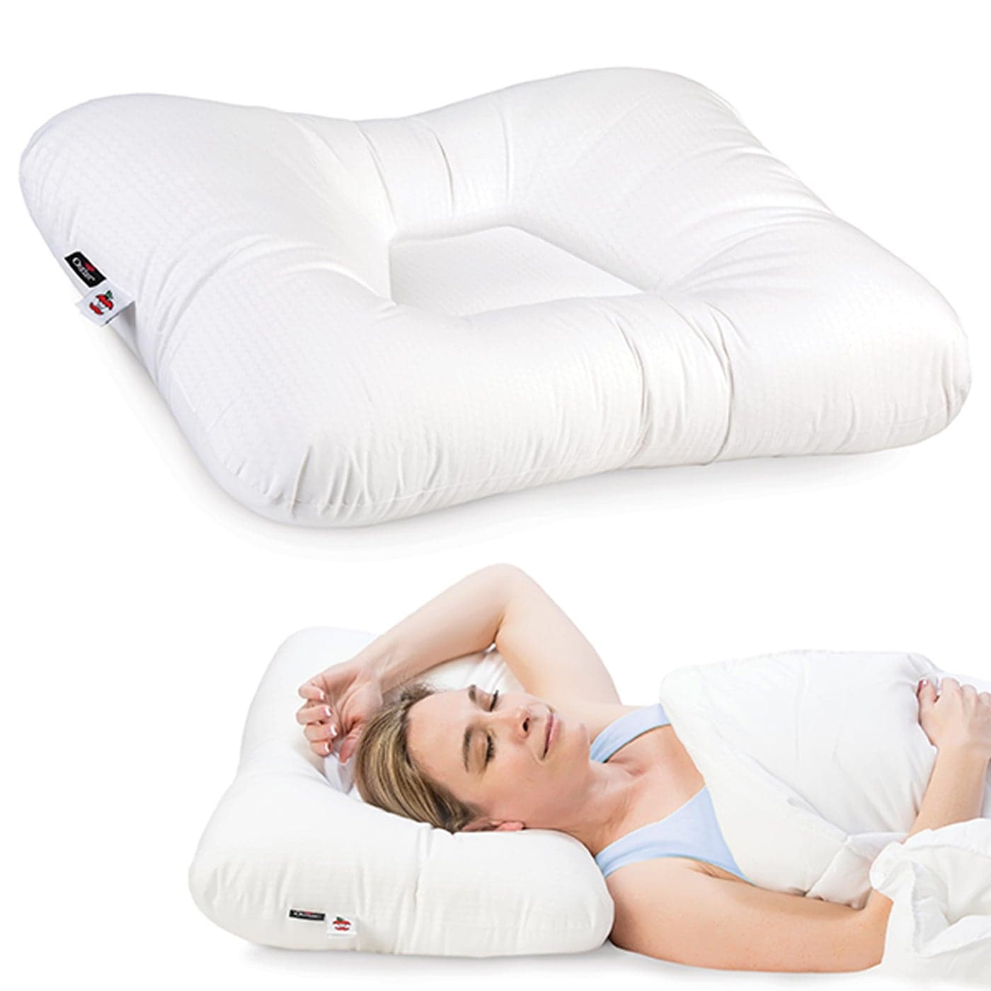 Core Products TriCore Comfort Zone Cervical Support Pillow Temperature Regulating Outlast Gentle Medium Firm Full Size