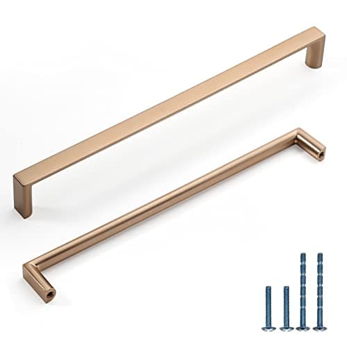 KNOKLOCK 10 Pack 8-13/16 Inch(224mm) Kitchen Cabinet Handles Champagne Bronze Cabinet Pulls Kitchen Cabinet Hardware Drawer Pulls for Dresser Cupboard Wardrobe