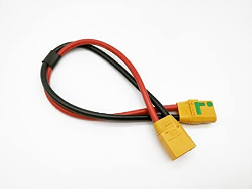 LINSYRC 1Piece XT90S AntiSpark Female Connector to XT90 Male Connector Extension Cable 30CM 10AWG for RC Model Vehicle Aircraft Model XT90 Extension Cable