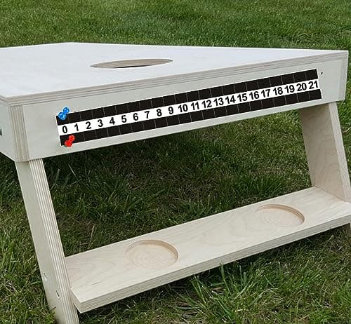 New valley warbler Cornhole Game Hard Metal Steel Durable Scoreboard with Magnetic Score Keepers for Cornhole Boards Easy to Installation 173 L x 197 W Two scoreboards