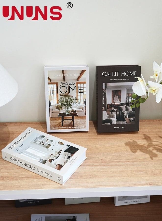 3 Pcs Decorative Books,Fake Books For Home Decor,Aesthetic Books For Room Decor,Coffee Table,Living Room,Preppy,Book Shelf,Shelf Decor,Designer Books Decor Set