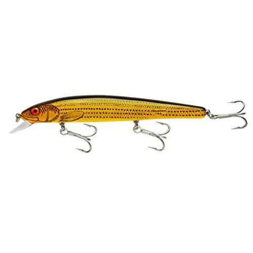 BOMBER Salt Water Heavy Duty Long-A Bait, Yellow Baby Striper, 6-Inch, 7/8 oz, (BSW16AXYBS)