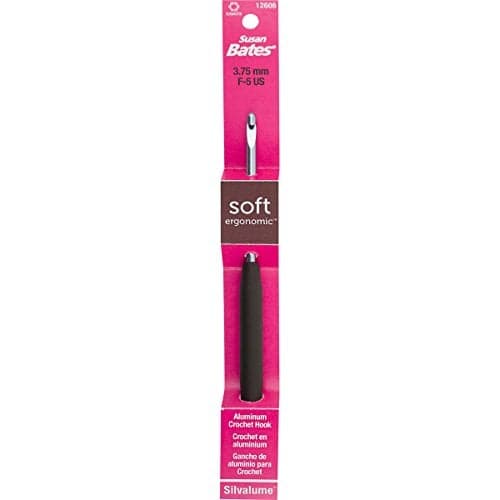 Susan Bates Soft Ergonomic Silvalume Crochet Hook