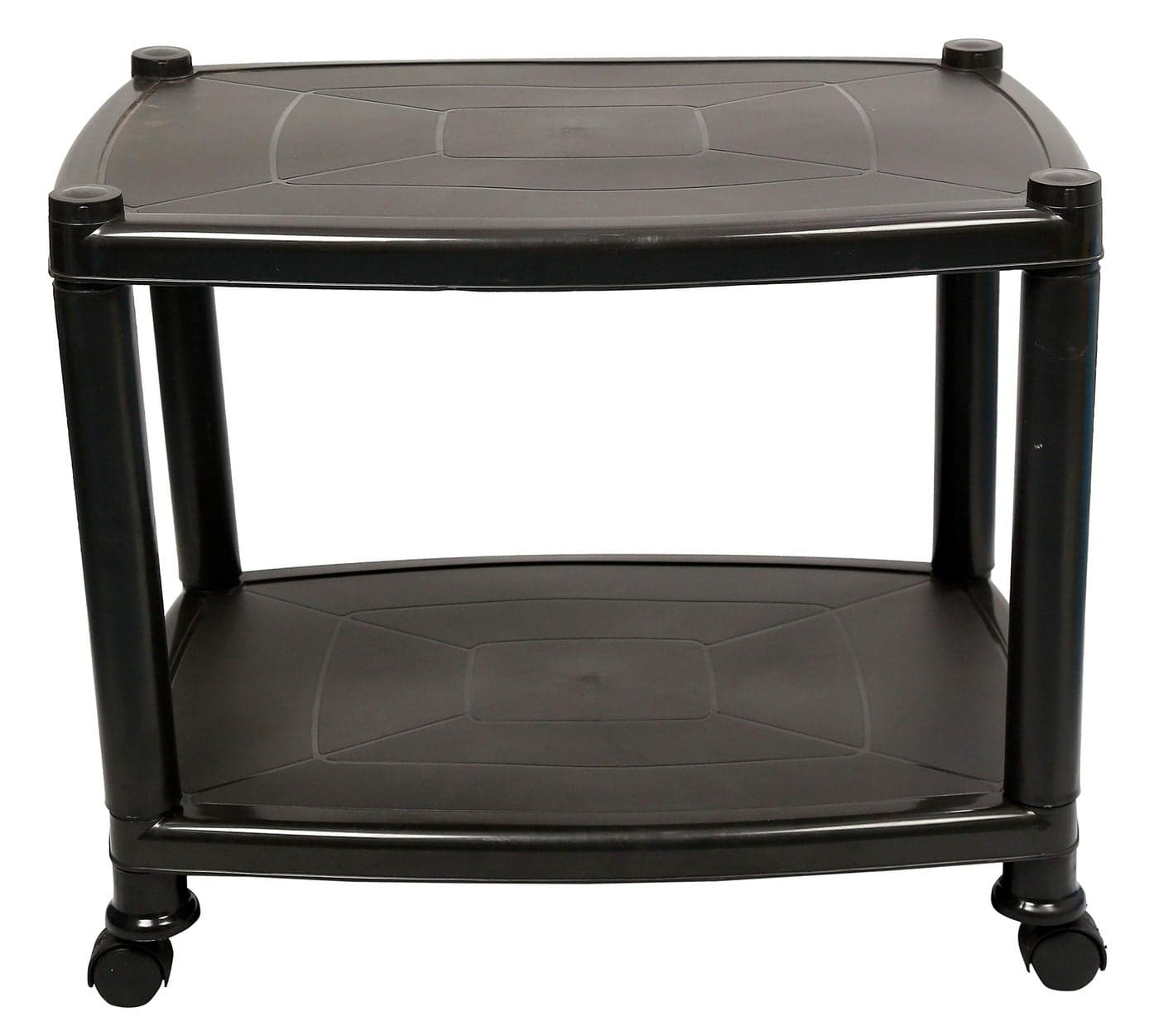 Esquire Delta Black Centre/Coffee/Tea Trolley Table(Plastic)