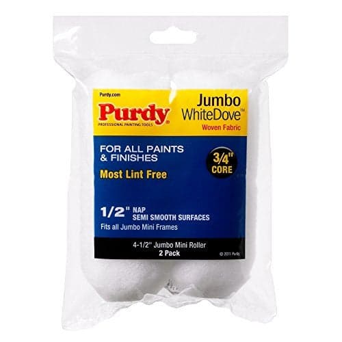Purdy WhiteDove Jumbo Mini Roller Cover, 4-1/2 in. x 1/2 in., 2 count