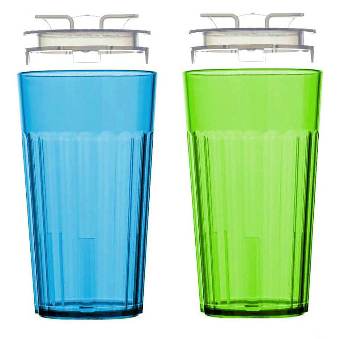 Reflo Smart Cup Blue Green 2Pack Open Training Cup Toddler Cup No Suction 6oz 360 ControlFlow USA MADE Premium HighImpact Plastic