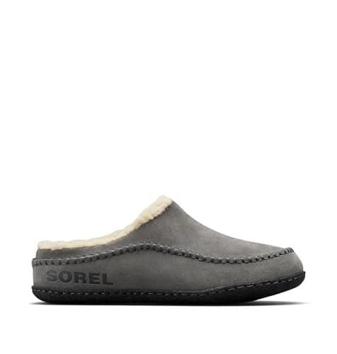SOREL Men's Falcon Ridge ll Slipper - Quarry, Black - 9