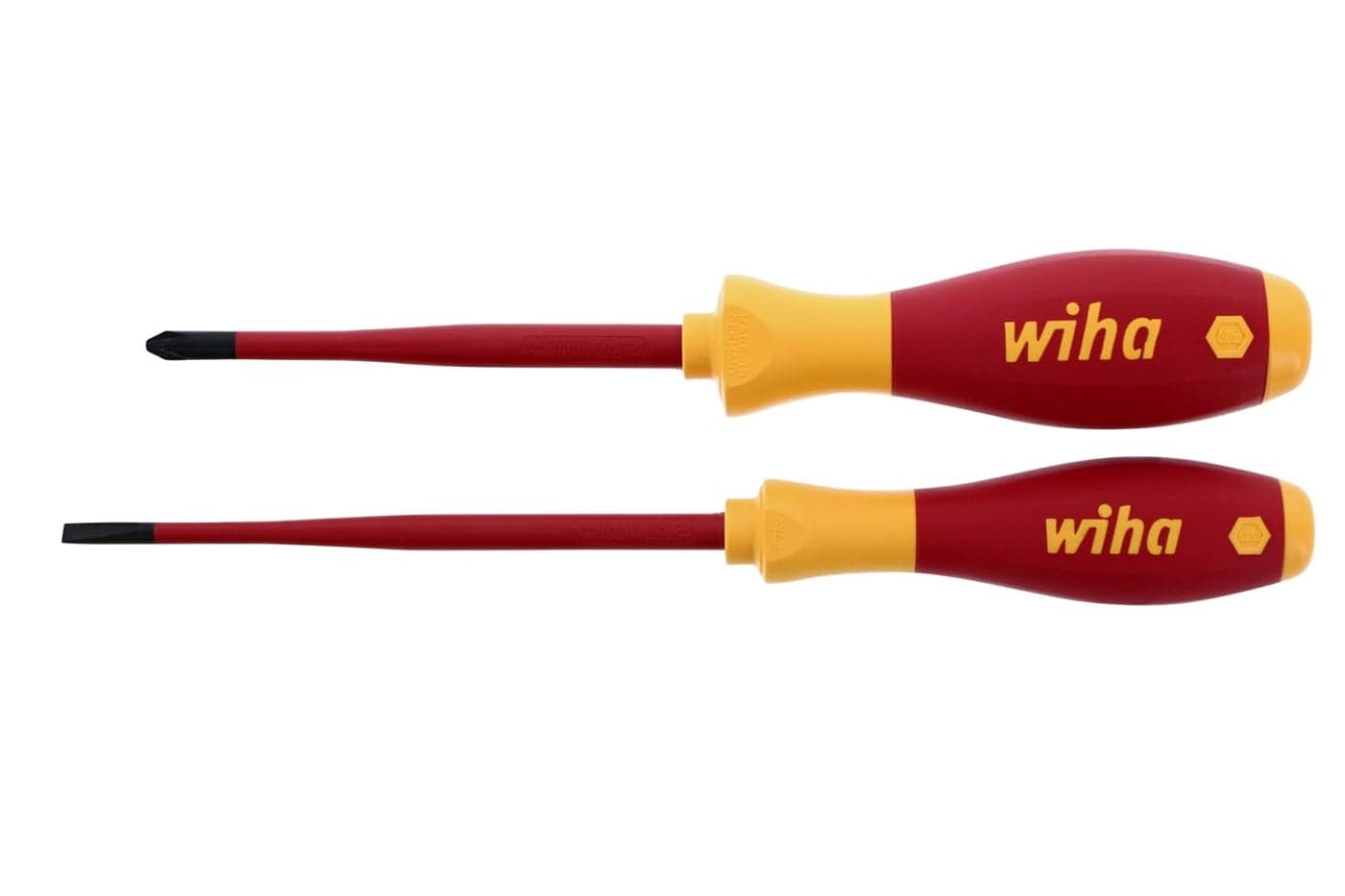 Wiha 32189 Insulated Screwdrivers Slim No2 and 45 2Piece Set