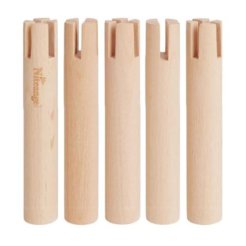 Niteangel Set of Beech Stilts for Elevating & Safely Setting Niteangel Multi-Chamber Series Maze House (Set of 5 Stilts (5.9'' H))