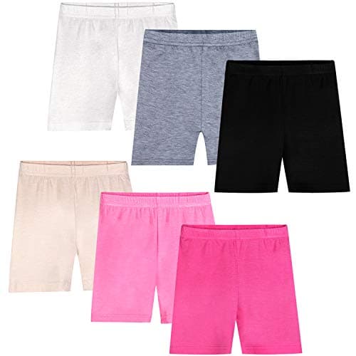 Auranso Girls Dance Shorts Solid Color Safety Bike Shorts Colorful 8-10 Years