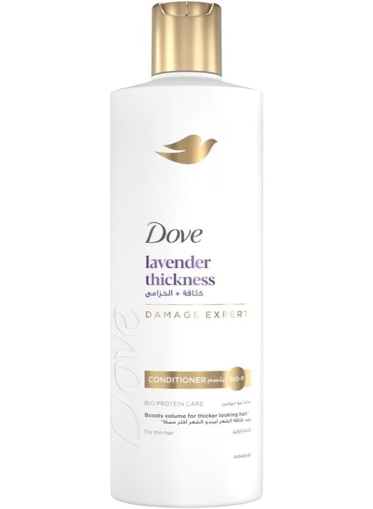 DOVE Conditioner, lavender thickness, boosts volume for thicker looking hair*, 350ml