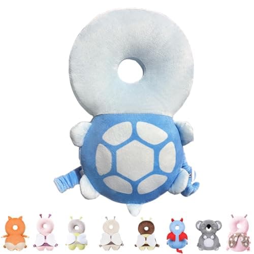 Baby Head Protector Backpack for Falling Crawling and Walking Toddler Essentials Harness Infant Toys Helmets Baby Essentials Must Have 052 Years BlueTurtle