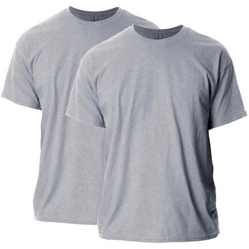 Gildan Adult Ultra Cotton T-Shirt, Style G2000, Multipack, Sport Grey (2-Pack), Medium