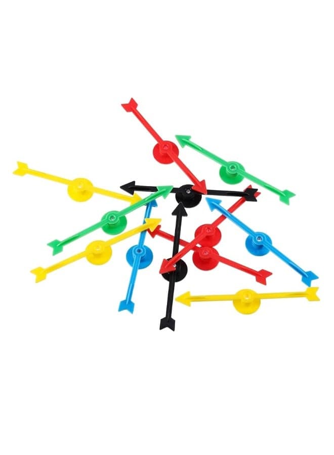 CHENGU 25 Pieces 4 Inch Arrow Spinners Games in 5 Colors Magic Spinner for Activities of Classroom, Plastic Board Game Spinners