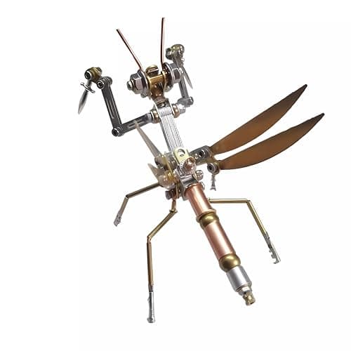 3D Metal Model Kits Puzzle for Adults Steampunk Electric Mechanical Assembly DIY Gift Plastic Craft Hobby for Men Mantis