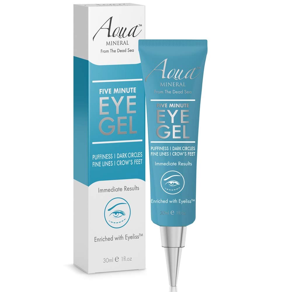 Puffy Eye GEL Instant results Naturally rapid reduction eye gel Eliminate Wrinkles Puffiness and Bags Hydrating Eye Gel wGreen Tea Extract by Aqua Mineral 1 oz