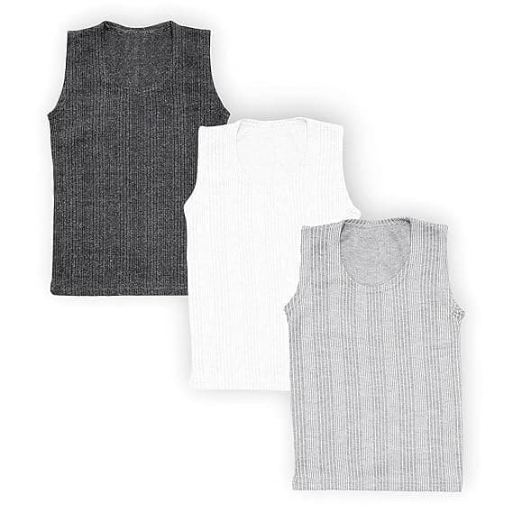 Mahi Fashion Kids Vest Thermal (Pack of 3) (Multicolor,14Years-15Years)