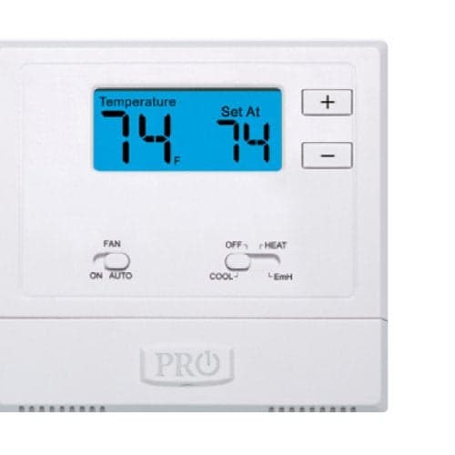 PRO1 IAQ T621-2 Single-Stage 2 Hot/1 Cold Non-Programmable Thermostat , White