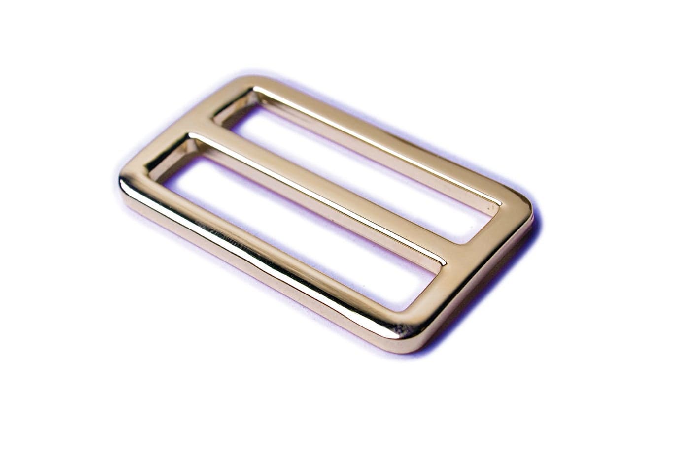 Bobeey 5pcs 2 Light Gold Flat Metal Adjuster SlidersBelt SlidersBuckle Triglide Strap Keeper BBC92 Inch Light Gold