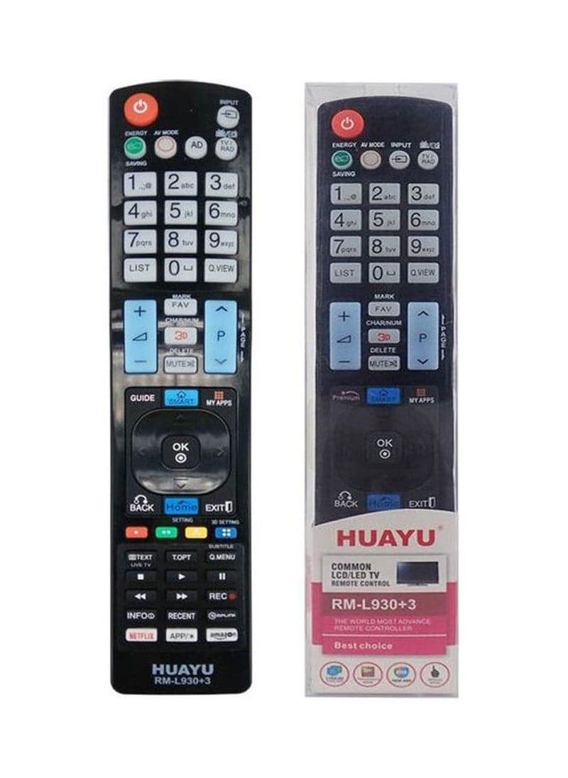 Universal Remote Control For LG Smart TV LCD LED HDTV RM-L930+3 Black
